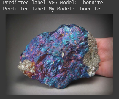Mineral image classification project preview