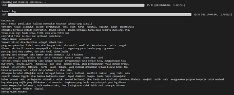 Text extraction and summarization project preview